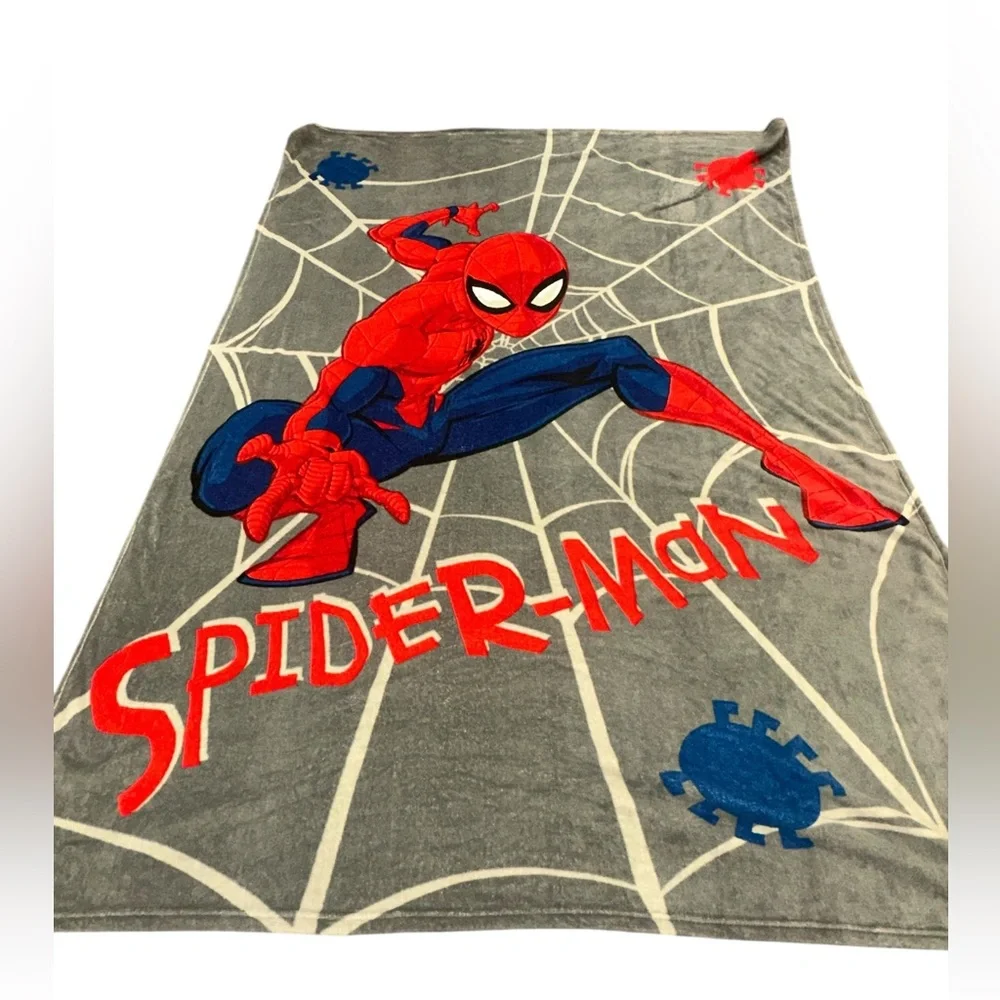 Spider-Man marvel vintage fleece blanket 87 x‎ 65 NWOT